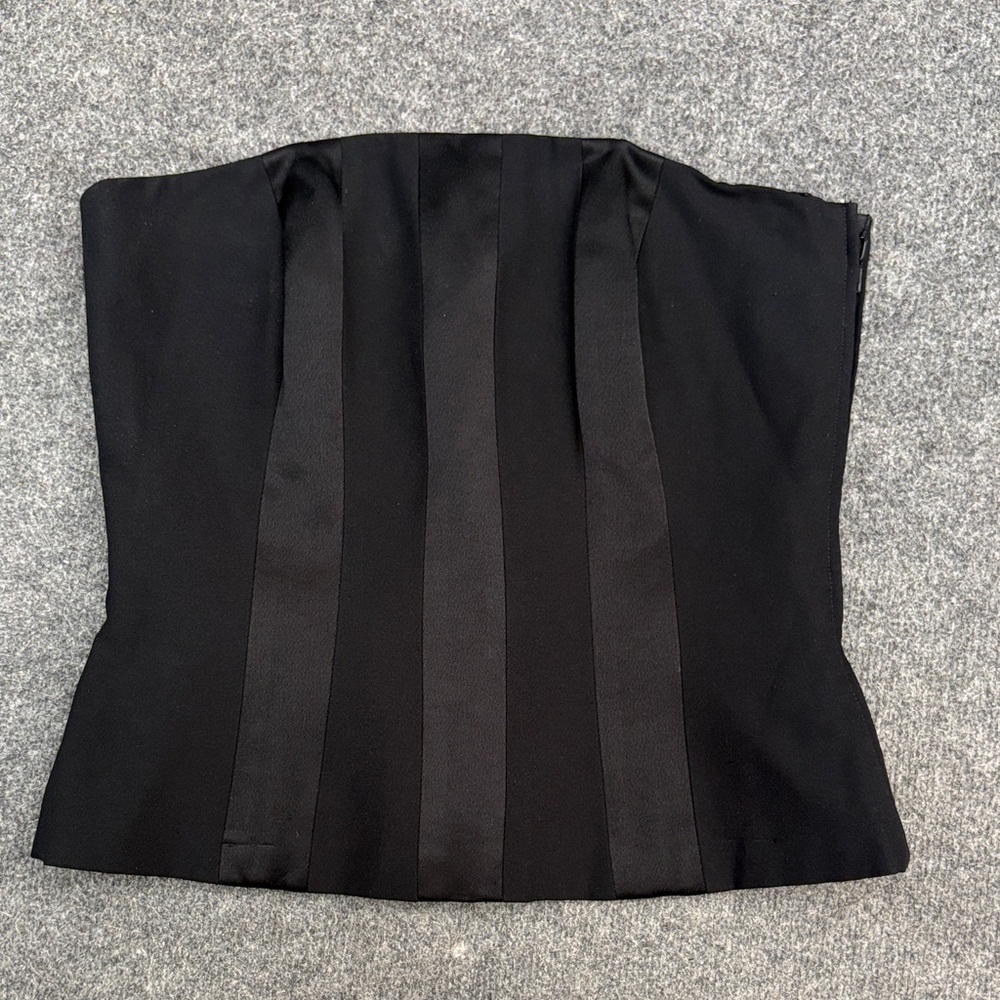 Elegant Black Strapless Women's Top